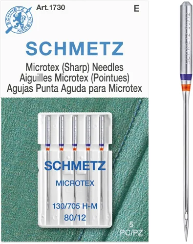 Miniatura 4 de Agujas para máquina Microtex Sharp - Tamaño 12/80 5/Pkg
