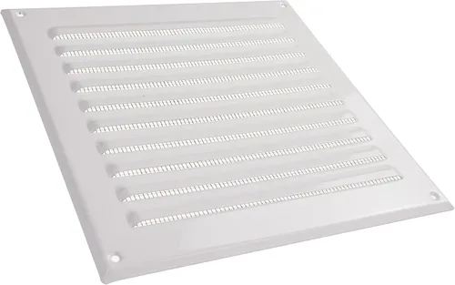 Miniatura 8 de Vent Systems - Cubierta de rejilla de ventilación de aire de alero rectangular de metal negro de 3 x 10 pulgadas (interior), deflector