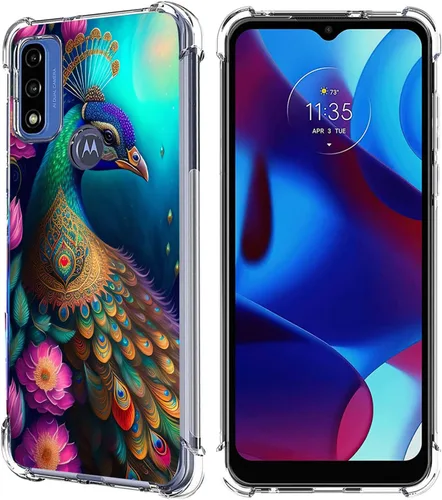 Miniatura 32 de Funda para Moto G Pure/Moto G Power 2022/Moto G Play 2023, Mandala Flower Space Drop Protección a prueba de golpes Carcasa protectora de cuerpo