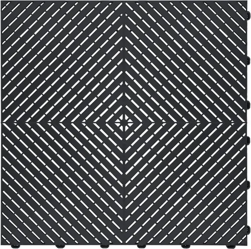Miniatura 15 de Swisstrax Ribtrax PRO Azulejos Entrelazados para Piso de Garaje, 15.75 x 15.75 Pulgadas, Negro Azabache, Juego de 24 Piezas