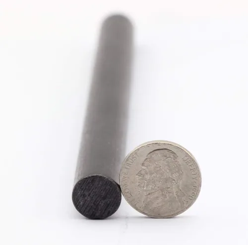 Miniatura 3 de 1/2 pulgadas x 6 pulgadas Ferrocerio Vara Flint juego de iniciador de fuego de supervivencia de acero Toggle con agujero cordón para 15 cm