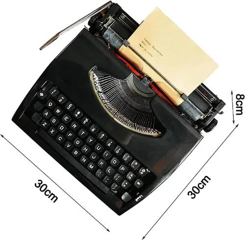 Miniatura 4 de Máquina de escribir nostalgia clásica vintage: máquina de escribir manual portátil para escritura atemporal, regalo literario retro perfecto