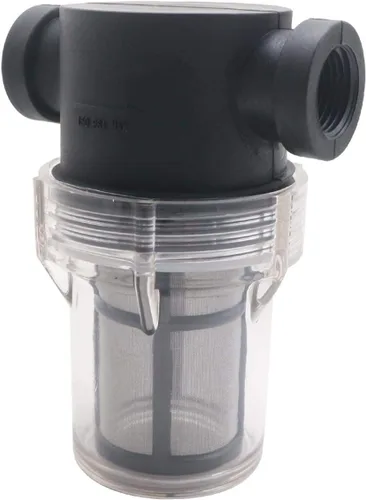 Miniatura 5 de Filtro de cerveza en línea Home Brewing Hose Barb in-Line Strainer 180 micras 80 malla Filtro de agua y cerveza Blanco