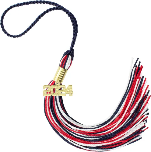Miniatura 657 de Borla de graduación Aqua 2022, todos los colores escolares disponibles, fabricada en Estados Unidos