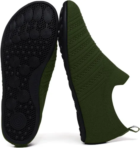 Miniatura 6 de QZKDM - Pantuflas ligeras antideslizantes para casa, para ponerse sin ayuda, para caminar descalzo, para ejercicio en casa y yoga, para hombres