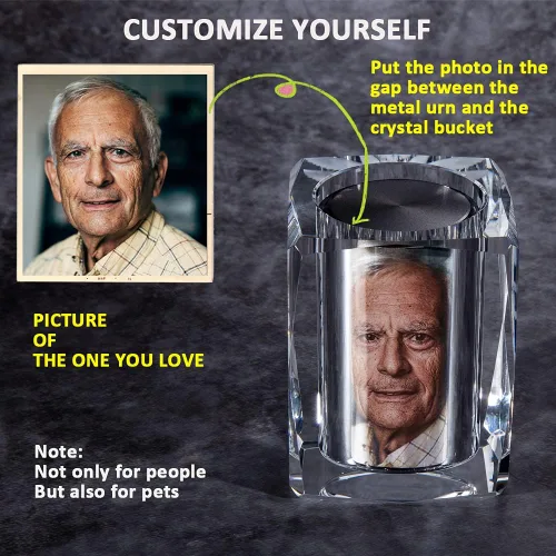 Miniatura 3 de IFOLAINA Urna Pequeña Alas de Ángel Urnas en Miniatura Cenizas de Cristal Mamá Portador de Recuerdo de Cremación para Cenizas Papá Adulto Hombre