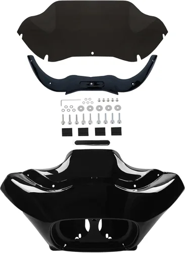 Miniatura 15 de TCMT Carenado exterior interior y proyector de faros delanteros LED dual de 5.75 pulgadas para modelos Harley Road Glide FLTR 1998-2013 Road Glide