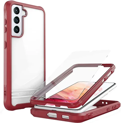 Miniatura 9 de ExoGuard Funda para Samsung Galaxy S21 5G con protector de pantalla, doble capa de protección de cuerpo completo Funda transparente para Samsung S21