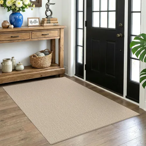 Miniatura 169 de EARTHALL Alfombra pequeña de 2 x 3 pies, lavable para entrada, antideslizante, trenzada, alfombra para puerta interior y exterior, alfombra tejida