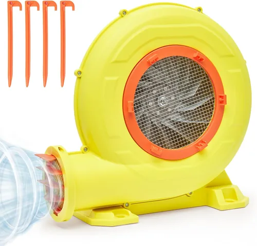 Miniatura 7 de Soplador de Casa de Rebote, Soplador Inflable Potente de 380W 0.51HP Bomba de Aire Portátil para Inflables al Aire Libre, Casa de Burbujas