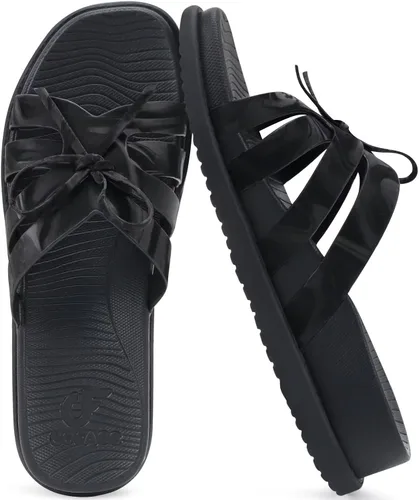 Miniatura 12 de COFACE Sandalias ortopédicas elegantes para mujer, puntera cuadrada, cómodas, gruesas, atléticas, para recuperación, caminar, ligeras, de espuma