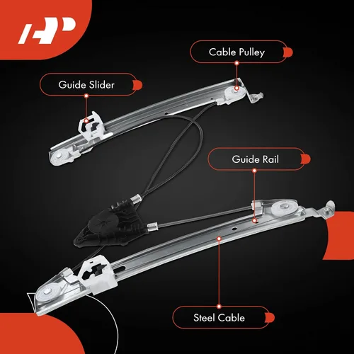 Miniatura 5 de A-Premium Elevalunas eléctrico sin motor compatible con Dodge Caliber 2007-2012 Hatchback lado delantero del conductor