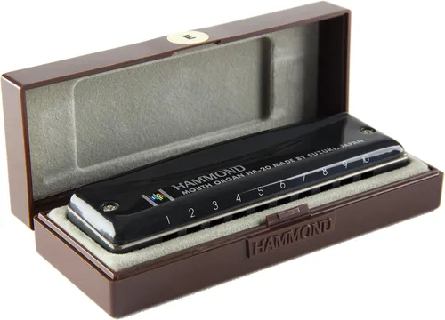 Miniatura 5 de Suzuki HA-20-C Promaster. Armónica diatónica Hammond profesional, clave C, 10 orificios