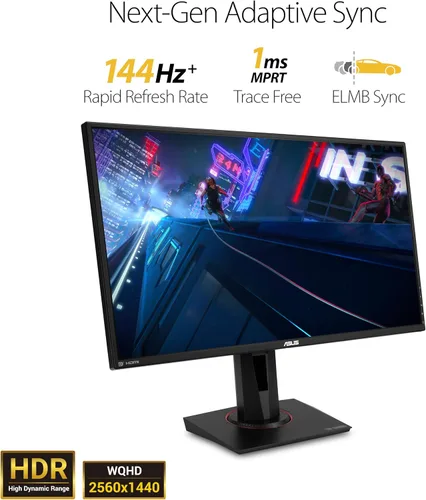 Miniatura 2 de ASUS TUF Gaming Monitor para juegos 2K HDR de 27 pulgadas (VG27AQ) - QHD (2560 x 1440), 165Hz (soporta 144 Hz), 1 ms, desenfoque de movimiento