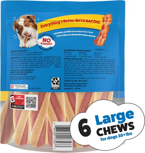 Miniatura 11 de Purina Busy with Beggin' Twist'd Golosinas Masticables de Hueso para Perros Adultos - Bolsa de 6 ct