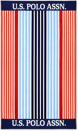 Miniatura 21 de U.S. Polo Assn. Toalla de playa de gran tamaño (40 x 70 pulgadas), diseño náutico a rayas, de lujo, algodón de felpa de calidad de hotel para baño
