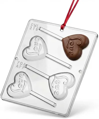 Miniatura 3 de Molde de caramelo de chocolate Love on a Heart Lollipop 218