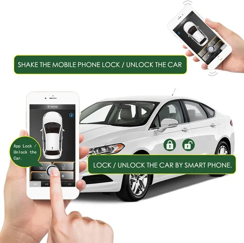 Miniatura 5 de Actualización de Coche Antiguo Entrada sin Llave Cierra Ventanas Abre Maletero Automáticamente, 3 Formas de Bloquear/Desbloquear Control por