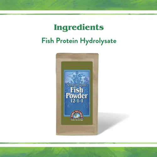 Miniatura 10 de Down to Earth All Natural Fertilizers Polvo de pescado de grado orgánico – Nitrógeno soluble en agua – Hace hasta 250 galones de fertilizante