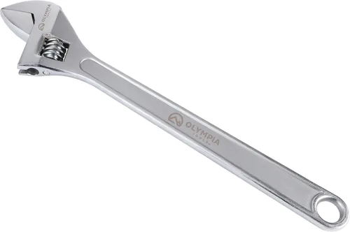 Miniatura 11 de Olympia Tools Llave ajustable de 15 pulgadas, acero forjado de alta resistencia, cromado, mandíbulas mecanizadas de precisión, resistente a
