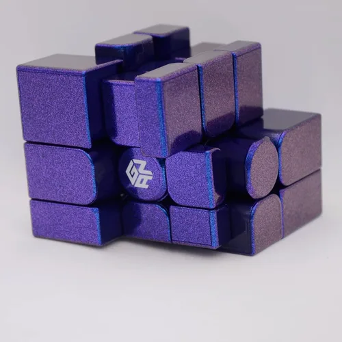 Miniatura 9 de Bukefuno GAN Mirror M UV 3x3 Speed Cube 2022 Rompecabezas magnético cubos de color morado (versión UV)