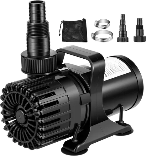 Miniatura 8 de VIVOHOME Bomba de agua sumergible de 220 W 4500 GPH con salida de agua ajustable de 180°, elevación de 19.4 pies de altura para fuentes de cascada
