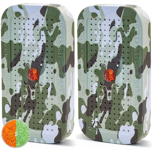 Miniatura 18 de Wisesorb Deshumidificador de camuflaje seguro para pistola de 1.41 onzas, bolsas deshumidificadoras recargables, paquetes de gel de sílice