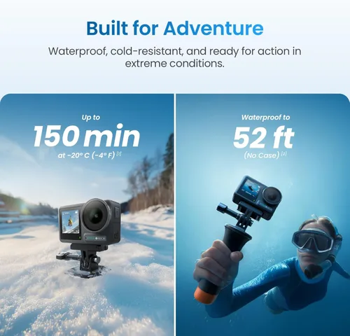 Miniatura 4 de Dual Battery Bundle, 1/1.3" Sensor & 4K Cinematic Video, Hyper Stabilization, Waterproof Camera to 52 Ft, 3-Hour Battery, Universal Quick Mount