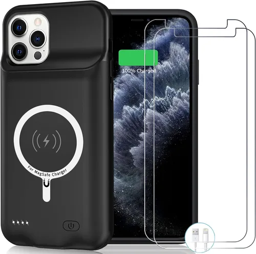 Miniatura 16 de Funda de batería para iPhone 8/7/6S/6/SE 2020/SE 3, 10000mAh Funda protectora de carga portátil recargable compatible con iPhone 8/7/6S/6/SE 2020/SE