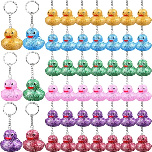 Miniatura 8 de Deekin Pride Rainbow Rubber Ducks Keychain Gay Pride Cruise Rubber Ducks for Colorful Birthday LGBT Party Favors Gift Favors