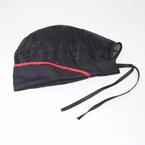 Miniatura 4 de Jaspfct 1 pieza4 sombreros de chef, para cocina, panadero, redes para el cabello, gorras para servicio de alimentos para adultos