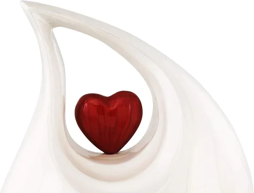 Miniatura 8 de Urna de Cremación Corazón de Amor para Cenizas Humanas – Hermosa Urna Conmemorativa para Adultos – Urna Decorativa para Seres Queridos – Urna