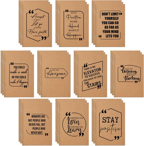 Fulmoon - 30 cuadernos pequeños inspiradores a granel, cuadernos de bolsillo motivacionales para mujeres, regalos de afirmación de profesores, a