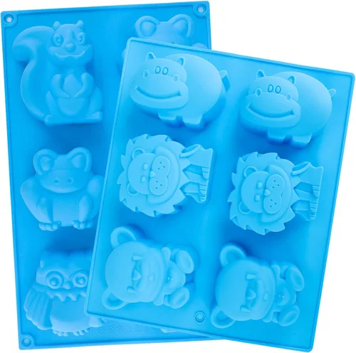 Miniatura 12 de Beasea Moldes de silicona para jabón, 2 moldes para pastel de mariposa, moldes para jabón, bandeja de hielo de silicona, para manualidades