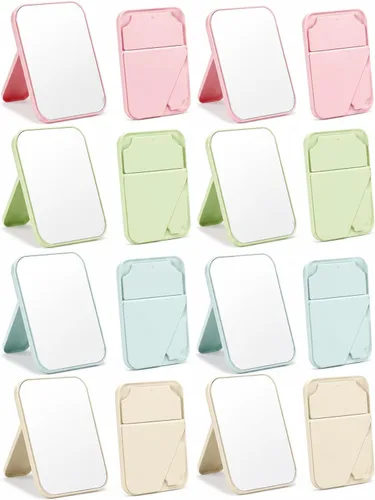 Espejo de maquillaje, paquete de 12 espejos de viaje de 8 pulgadas, espejos de escritorio de maquillaje, espejo para escritorio, espejos portátiles