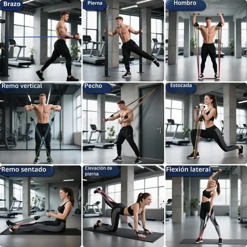 Miniatura 7 de Readaeer Resistance Bands, Exercise Bands for Working Out, Work Out Bands with Handles for Men and Women for Indoor and Outdoor Sports