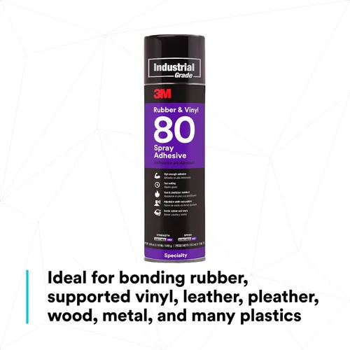 Miniatura 6 de Spray adhesivo de hule y vinilo 3M 80, aerosol de 24 onzas (Peso neto 19 oz)