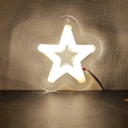 Miniatura 4 de Letrero de neón con USB Power Star, letrero de luz de neón personalizado para dormitorio, hogar, decoración de pared, decoración de fiesta LED