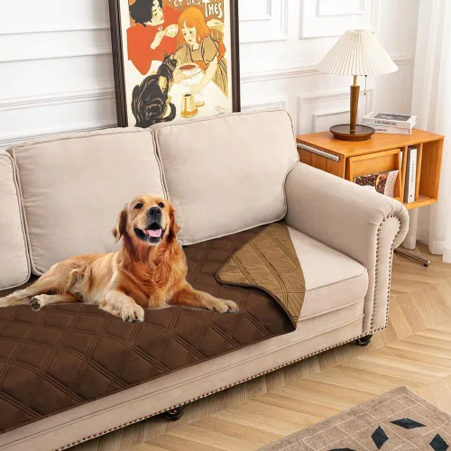 Miniatura 11 de fuguitex Manta impermeable reversible para perros pequeños, resistente a fugas, lavable, funda protectora para muebles de interior, apta