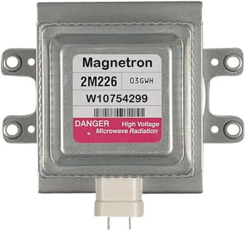 W10754299 Microondas Magnetron 2M226-03GWH Parte para Horno Microondas Whirlpool WMH31017HZ7 Reparación Reemplazar W10216360, W10496310, W10210845,