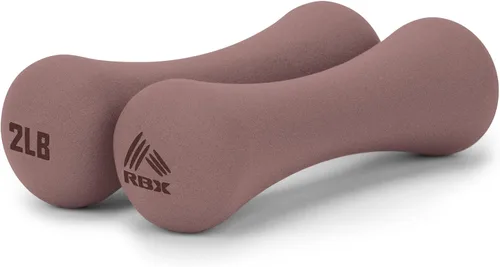 Miniatura 8 de RBX Pesas de mano, pesas de mano de neopreno para entrenamientos en casa, entrenamiento cardiovascular y de fuerza, equipo de gimnasio en casa