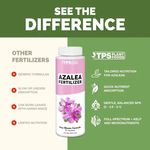 Miniatura 4 de Fertilizante Azalea - Alimento líquido para plantas para flores vibrantes, hojas verdes ricas y raíces más fuertes, 8 onzas