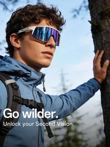 Miniatura 7 de KAPVOE Gafas polarizadas con 1 lente o 4 lentes de protección UV para mujeres y hombres, gafas de sol para ciclismo, marco TR90, para deportes