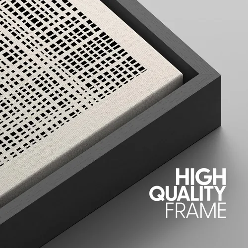 Miniatura 396 de SIGNWIN Lienzo enmarcado para pared, arte con pinceladas de flujo neutro en tonos beige abstractos, ilustraciones, arte moderno, decorativo