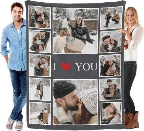 Miniatura 14 de envía al día siguiente, manta personalizada con texto en imagen, manta personalizada de foto, manta de franela personalizada, regalos personalizados