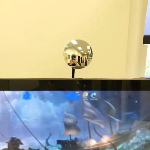 Miniatura 4 de Ampper Espejo de seguridad con clip, espejo de cubículo convexo para seguridad personal y escritorio, monitores retrovisores o en cualquier lugar