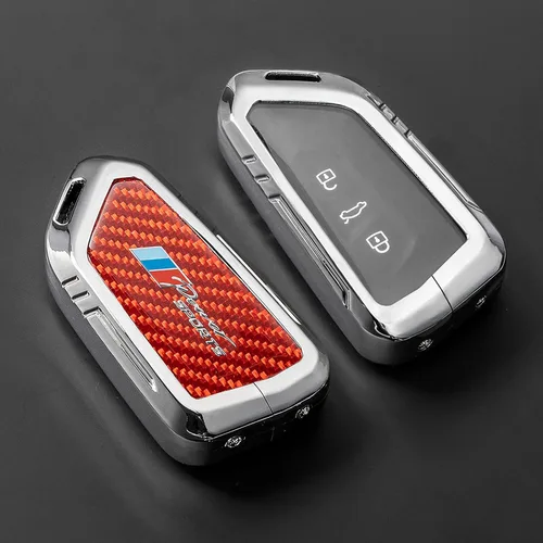 Miniatura 67 de Funda para llavero BMW con llavero, fibra de carbono real, protección de aleación de zinc, compatible con BMW 1 3 4 5 6 7 Series X1 X3 X4 M5 M6 GT3