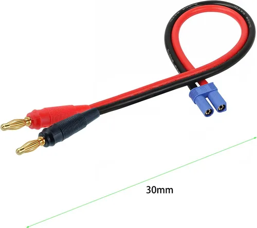 Miniatura 4 de EC3 Adaptador de conector de enchufe, EC3 macho a conector macho banana de 0.157 in con cable de 12 AWG 11.8 in (11.8 pulgadas) para juguetes