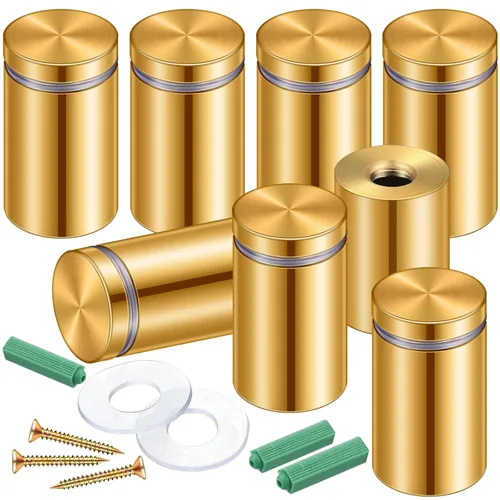 Miniatura 7 de Ferraycle 8 Juegos de Tornillos Separadores de Acero Inoxidable para Publicidad Montaje Separador Hardware Metálico Hardware de Montaje de Letreros