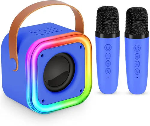 Miniatura 9 de Mini máquina de karaoke para niños, juguetes y regalos para niñas, micrófono inalámbrico de karaoke para niños de 4, 5, 6, 7, 8, 9, 10, 11, 12 años